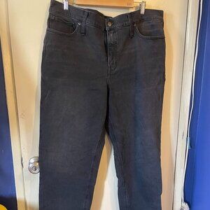 J. Crew Classic Mid Rise 90's Straight Black Denim